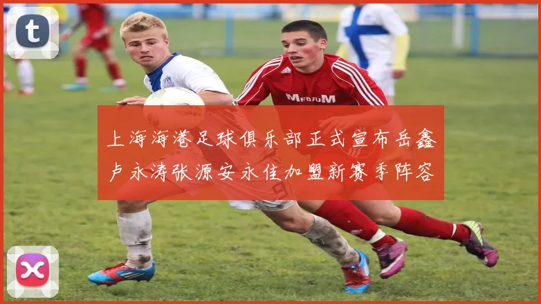 上海海港足球俱乐部正式宣布岳鑫卢永涛张源安永佳加盟新赛季阵容更新